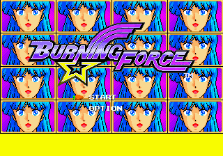 Burning Force Title Screen
